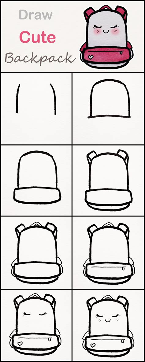 How To Draw Backpack at How To Draw