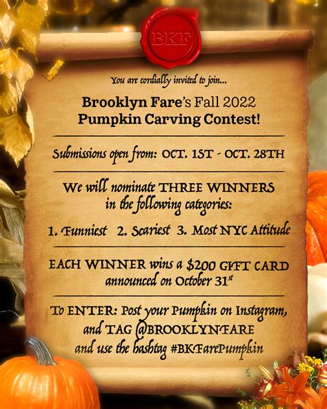 Pumpkin Carving Contest - Brooklyn Fare | Brooklyn Fare