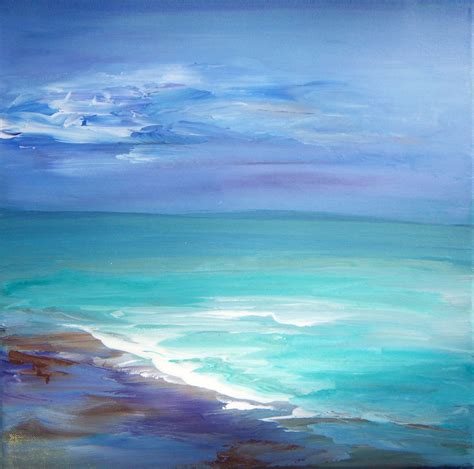Original Acrylic Seascape Painting by Sheri 12x12 canvas | Acrylics, Inspiration and Love this
