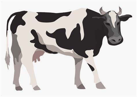 Cattle Livestock Farm Illustration - Cow Vector Png Hd, Transparent Png - kindpng