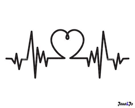 Heartbeat Line Svg Ekg Svg Heartbeat Clipart Vector Cut Files Circut | The Best Porn Website