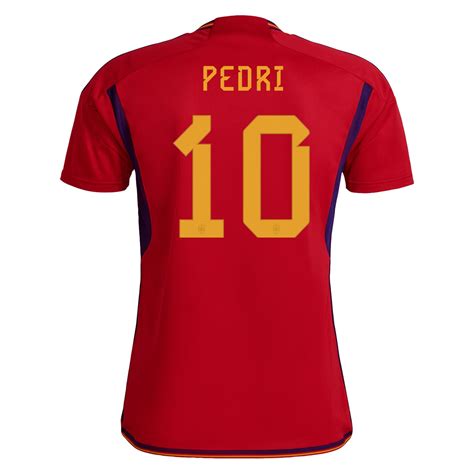 Men's Pedri Spain Home Jersey 2022