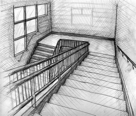 stairs | Perspective drawing architecture, Architecture drawing ...