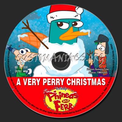 Phineas and Ferb A Very Perry Christmas dvd label - DVD Covers & Labels by Customaniacs, id ...