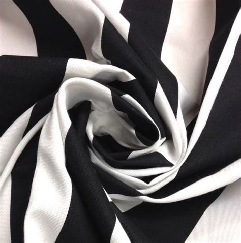 Classic Awning Stripe Midnight Black White Cabana Stripe Black White ...