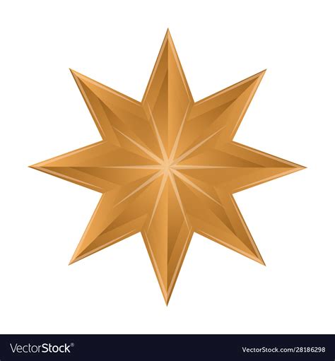 Golden star image Royalty Free Vector Image - VectorStock