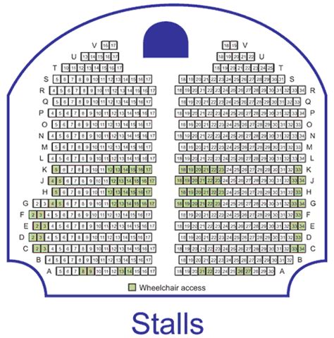 Seating Plan, Balcony, Circle, Stalls at Victoria Theatre