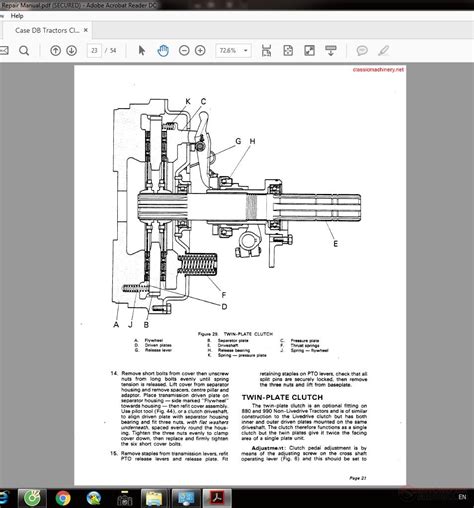 Case DB Tractors Clutch Repair Manual | Auto Repair Manual Forum - Heavy Equipment Forums ...