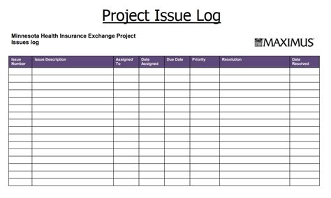 7+ Project Issues Log Template | Free Log Templates