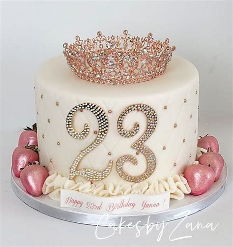 23rd Birthday Cake in 2023 | 23 birthday cake, Elegant birthday cakes, 22nd birthday cakes