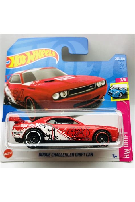 HOT WHEELS New - Yeni Dodge Challenger Drift Car Red 1:64 Ölçek ...