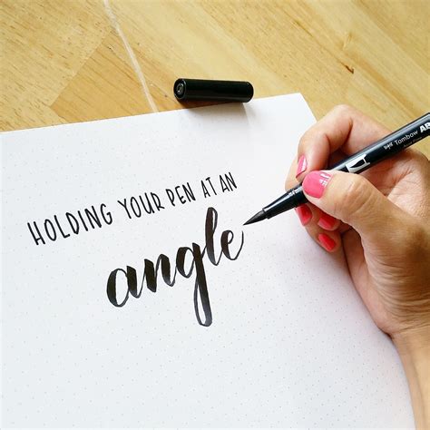 holding pen at right angle | Hand lettering tutorial, Brush lettering tutorial, Lettering tutorial