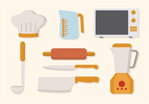 Flat Kitchen Utensil Vector 142526 Vector Art at Vecteezy