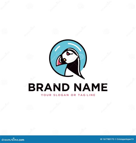 Puffin Logo Vector Template Stock Vector - Illustration of brand, graphic: 167780175