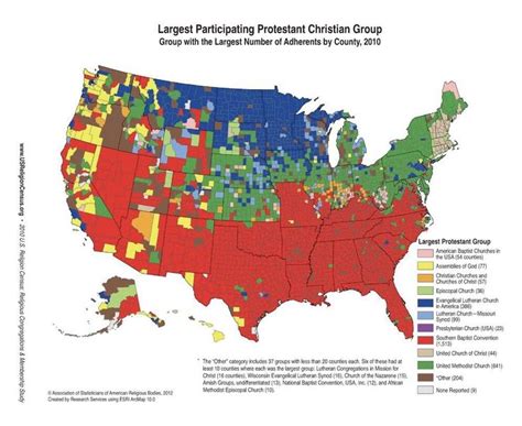 Maps on the Web | Christian denomination, Map, Protestant denominations