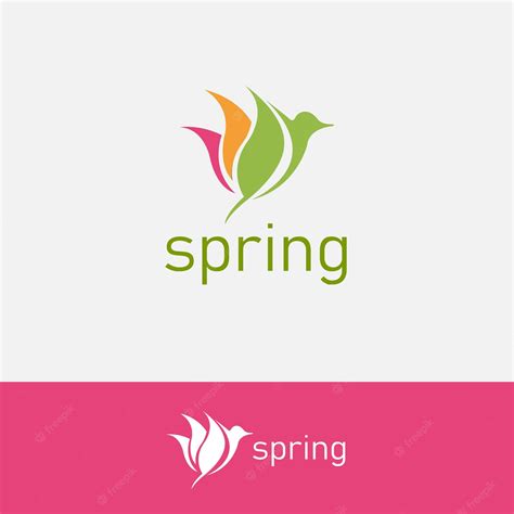 Premium Vector | Spring logo design template vector graphic branding element