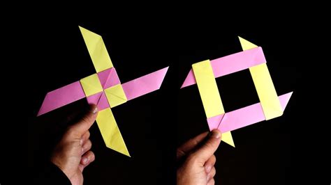 Paper Transforming Ninja Star | Origami Boomerang | Paper Craft - YouTube