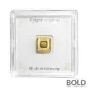 1 Gram Geiger Edelmetalle Square Gold Bar