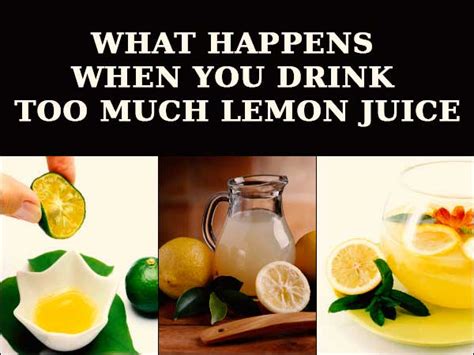 What Happens When You Drink Too Much Lemon Juice - Boldsky.com