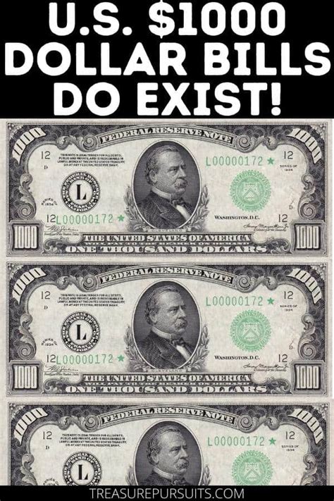 U.S. $1000 Dollar Bills Do Exist! | $1000 Bill Value and History