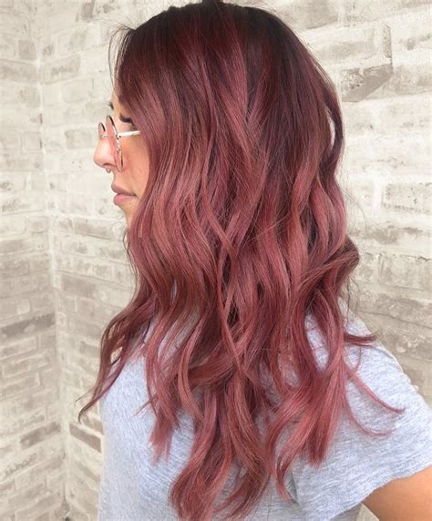 Rose Gold Hair Color Ideas - Dark & Light Shades, Highlights & Styles | Dusty rose hair, Hair ...