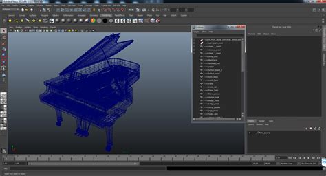 Grand piano music notes model - TurboSquid 1212106