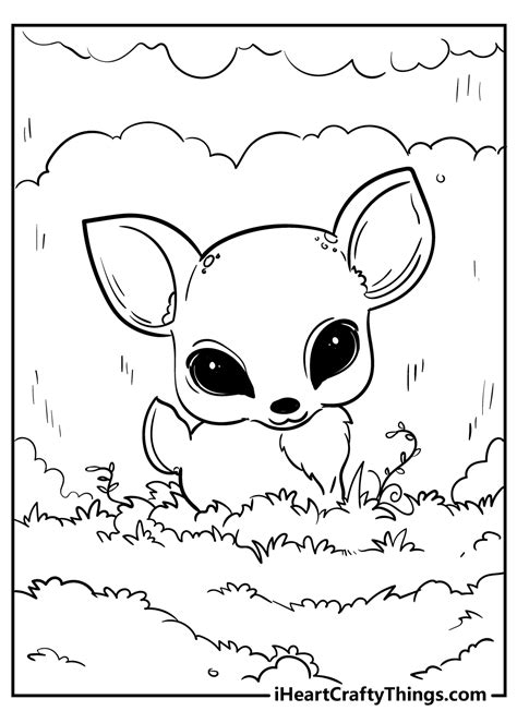 Cute Animal Coloring Pages For Girls