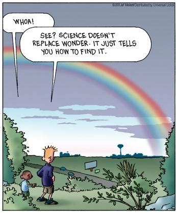 Frazz comic strip: Science brings you to the wonder.