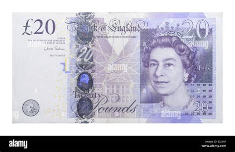 banknotes 20 British pound Stock Photo - Alamy