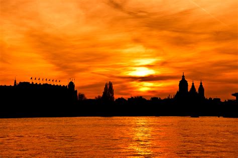 City Silhouette At Sunset Free Stock Photo - Public Domain Pictures
