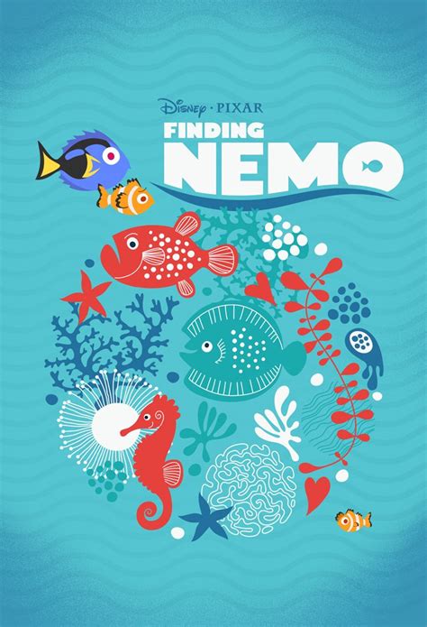 NEW POSTER: Pixar's FINDING NEMO | Finding nemo poster, Pixar poster, Disney finding nemo