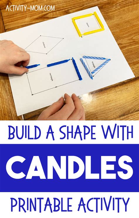 Candle Shapes (printable) - The Activity Mom