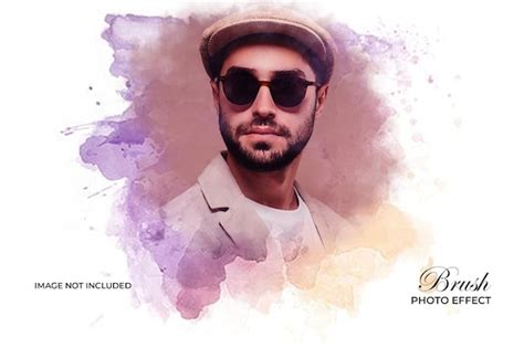 Premium PSD | Watercolor painting brush effect