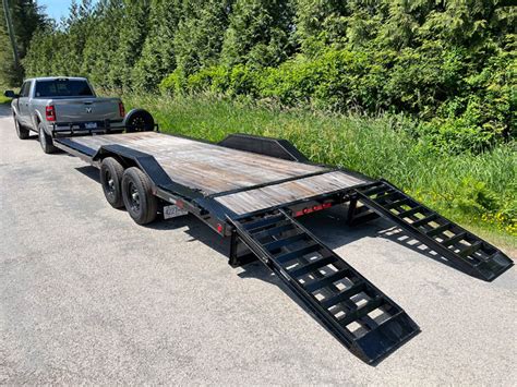 22ft - 14K Flat Deck Trailer - drive over fenders - LMTR