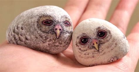 Stone Animal Paintings by Akie Nakata Feature Realistic Details