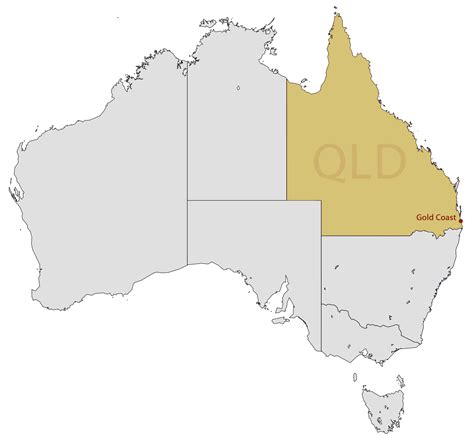 Location Map of Gold Coast - MapSof.net