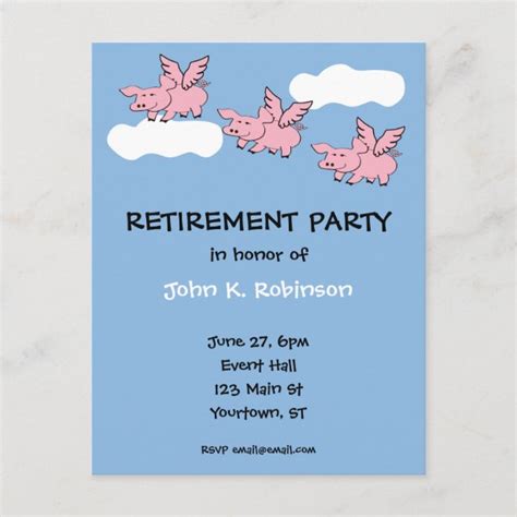 Funny Retirement Invitations | Zazzle CA