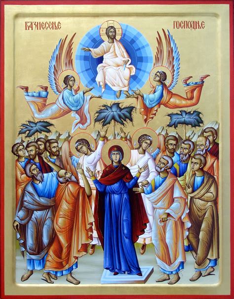 Reading Icons - Icon of the Ascension of Jesus Christ - Seeking Theosis