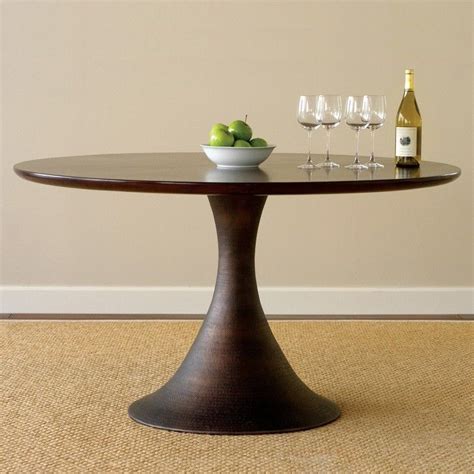 60 Inch Round Pedestal Dining Table Modern Round Pedestal Dining Table Brownston Expandable Roun ...