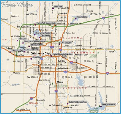 Tulsa Metro Map - TravelsFinders.Com