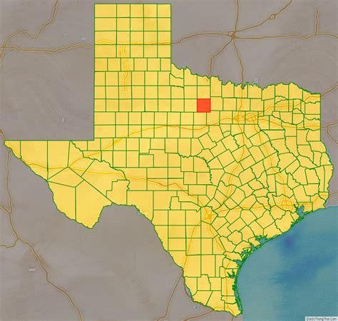 Map of Young County, Texas - Thong Thai Real