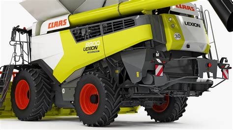 3D CLAAS LEXION 8900 Wheeled Combine Harvester - TurboSquid 2024753