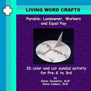 Parable Landowner, Workers, Equal Pay for Pre-K to Gr.3 | Pre k, Equal pay, Teaching