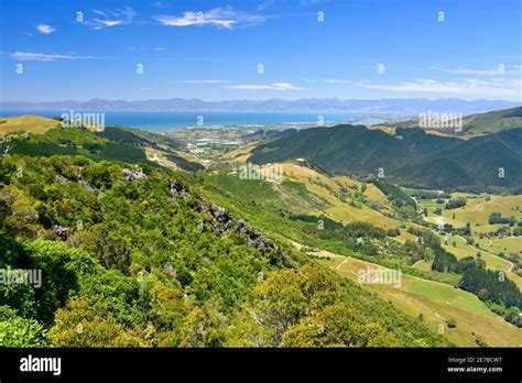 Hawkes Lookout at Takaka Hill, Nelson region, New Zealand Stock Photo - Alamy