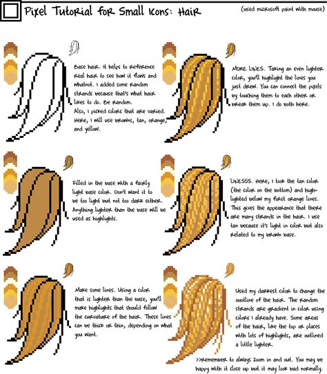 Pixel Hair Tutorial by Brahkest on DeviantArt