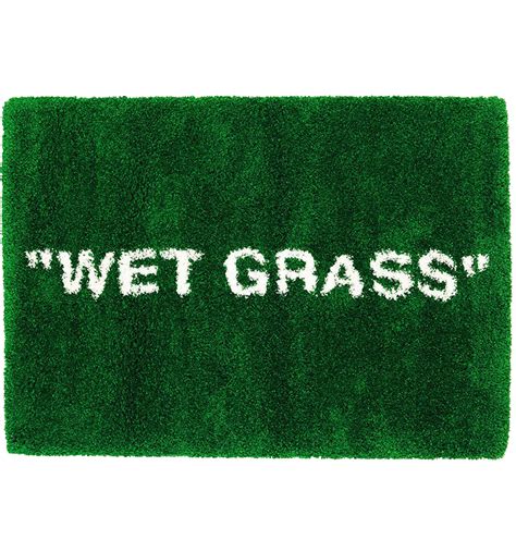 Virgil Abloh x IKEA MARKERAD "WET GRASS" Rug 195x132 CM Green - ES