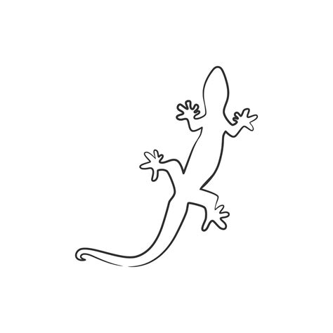 Lizard reptile continuous line art drawing 17286790 Vector Art at Vecteezy