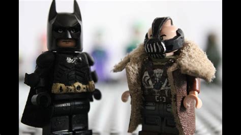 LEGO Batman Customs - The Dark Knight Rises Batman & Bane - YouTube