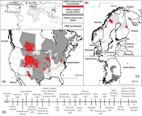 Chronic Wasting Disease: CWD TSE PRION UPDATE GLOBAL MAP 2020