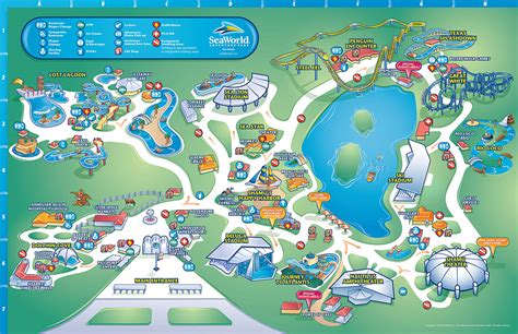 SeaWorld San Antonio Park Maps on Behance